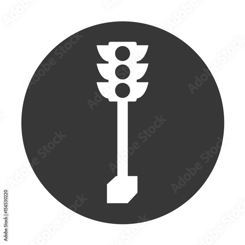 traffic light isolated icon vector illustration design