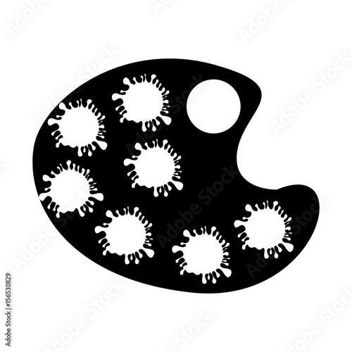 paint pallette isolated icon vector illustration design