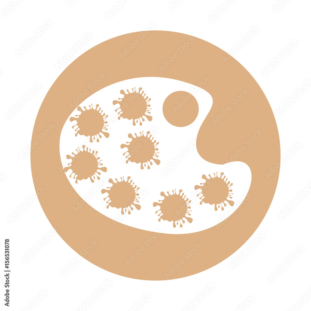 paint pallette isolated icon vector illustration design paint pallette isolated icon vector illustration design