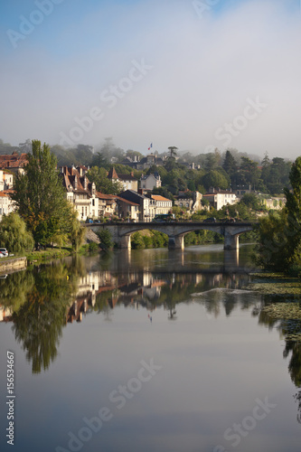 Picturesque view of Perigord town in France