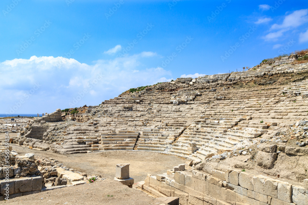 Amphitheater in knidos in Datca, Turkey