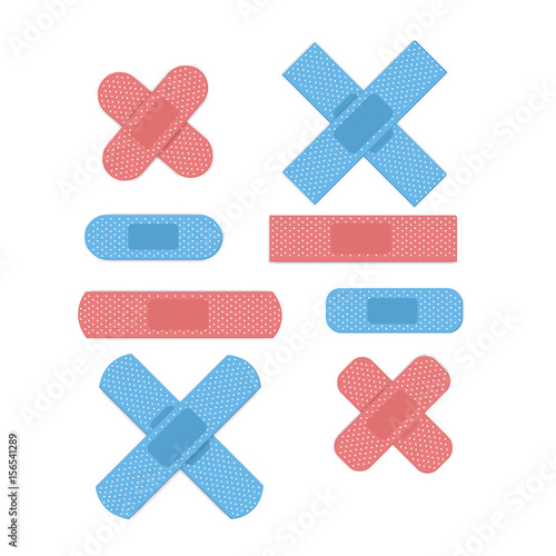  Isolated medical plaster
