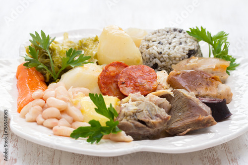 traditional portuguese dish cozido a portuguesa photo