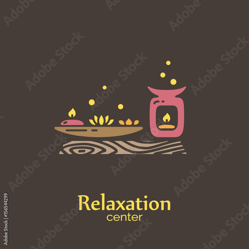 Relaxation center - logo template