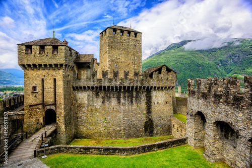 Castello di Montebello castle, Bellinzona, Switzerland photo