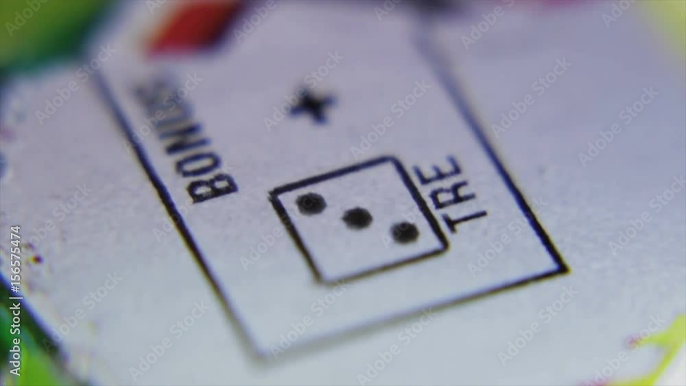 Scratch Card Close Up: Dice Number 3,2