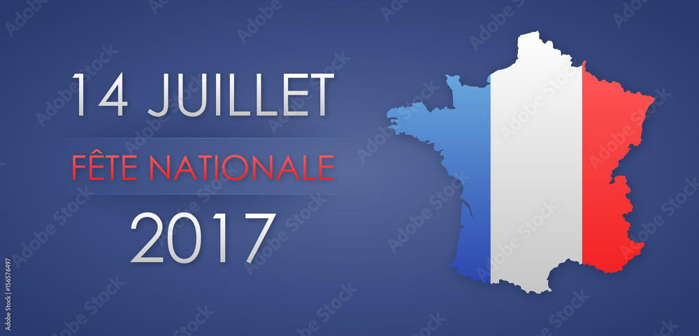 Obraz premium 14 Juillet 2017