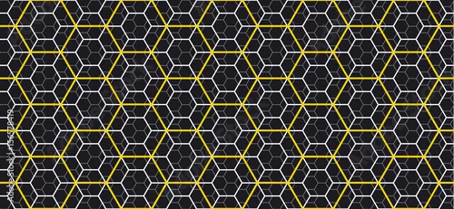 Tapety Sześciokątny wzór linii geometrycznej do projektowania powierzchni, tkanin, papieru do pakowania. Nowoczesny abstrakcyjny motyw powtarzalny.