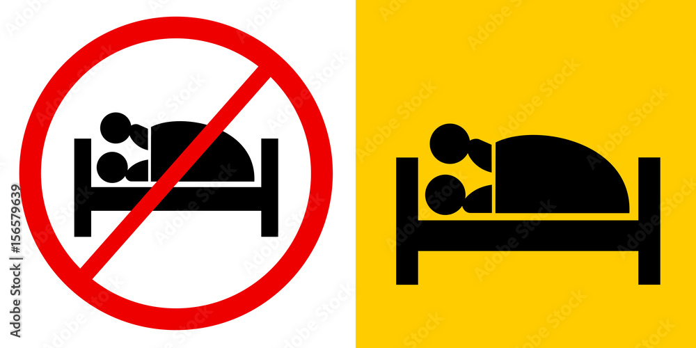 Sexual intercouse - couple is having sex in bed. Ban and prohibition of