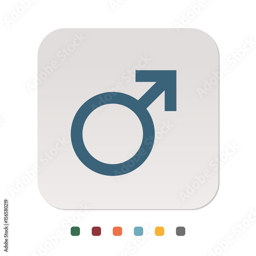 Papier Icon - Geschlecht männlich