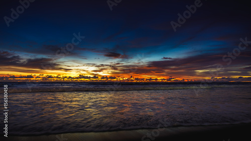 Berawa, Canggu, Bali sunset. photo