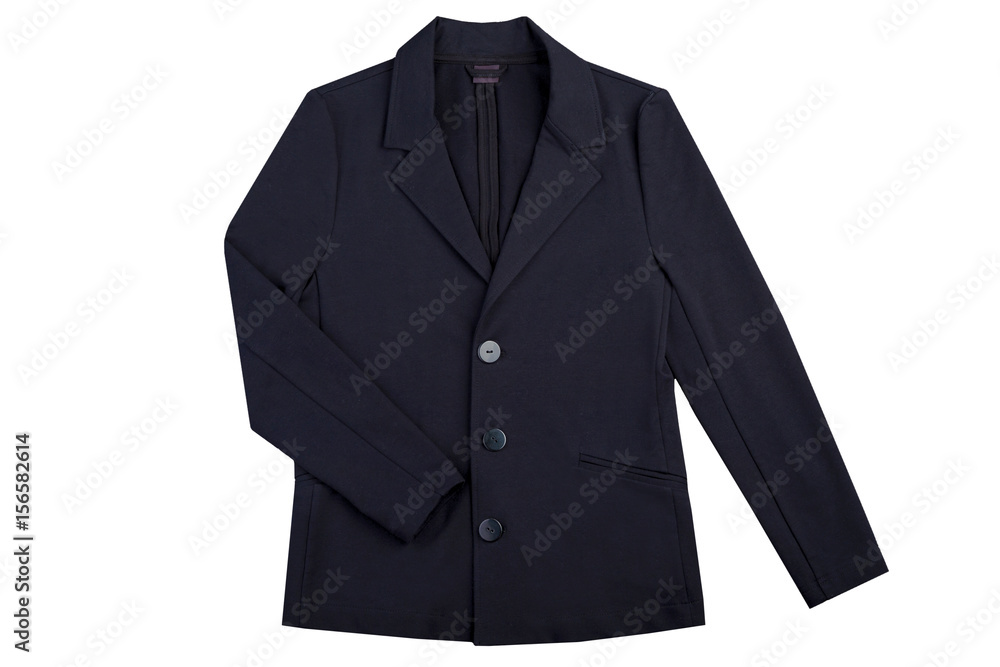dark jacket, the clothes isolated on a white background dark jacket, the clothes isolated on a white background