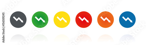 Statistik - Negativ - Farbige Buttons