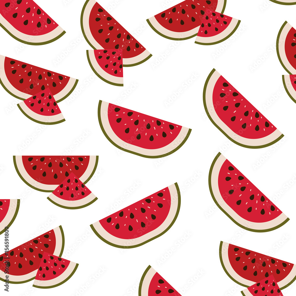 white background with pattern of watermelon sliced vector illustration white background with pattern of watermelon sliced vector illustration
