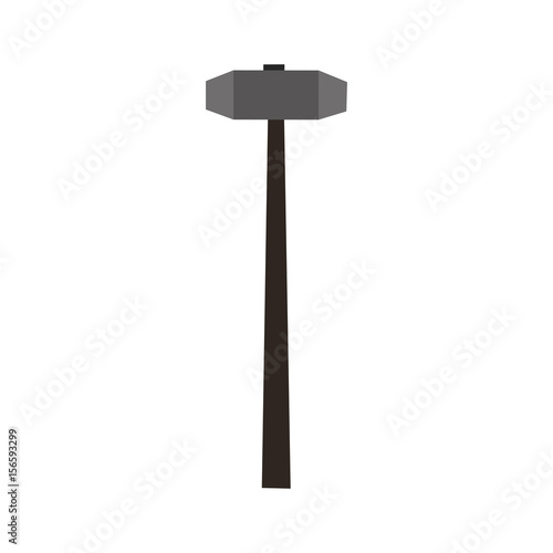 sledgehammer construction tool vector icon illustration graphic design