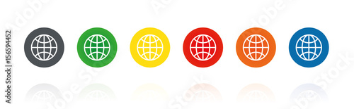 Internet - Web - WWW - Farbige Buttons