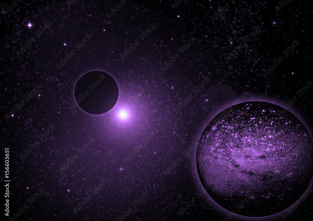 Stars, dust and gas nebula in a far galaxy Stars, dust and gas nebula in a far galaxy