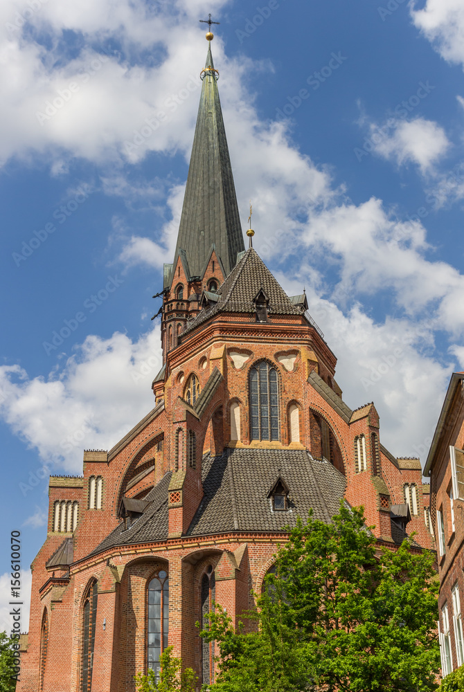 Sankt Nicolai church in the historic center of Luneburg