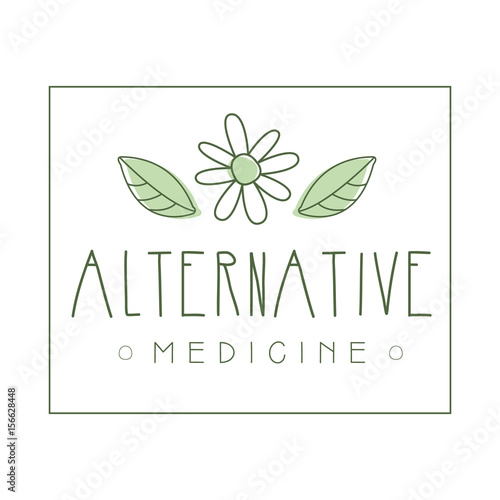 Alternative medicine logo symbol vector Illustration