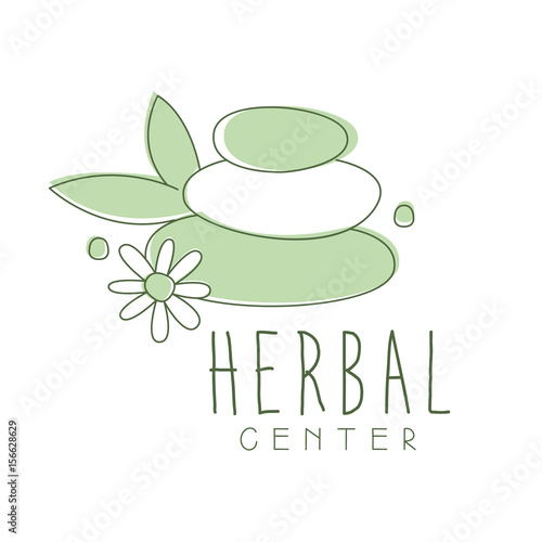 Herbal center logo symbol vector Illustration photo