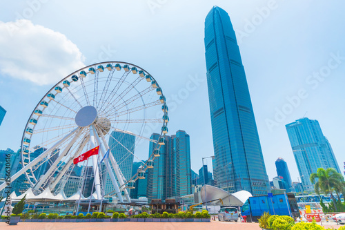 Hong Kong Observation Wheel landmark.