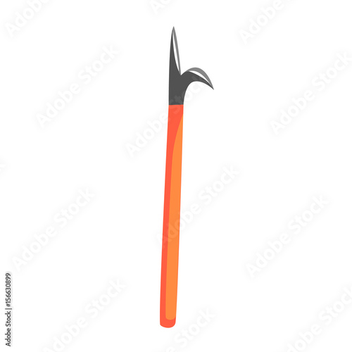 Fire gaff or scrap for firefighter vector Illustration