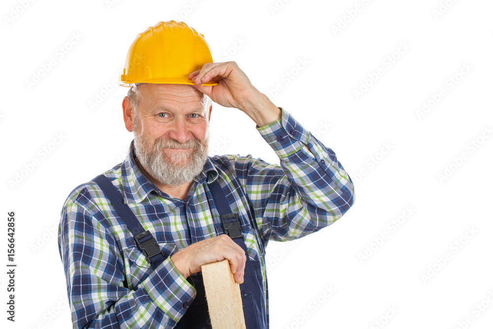 Confident male worker