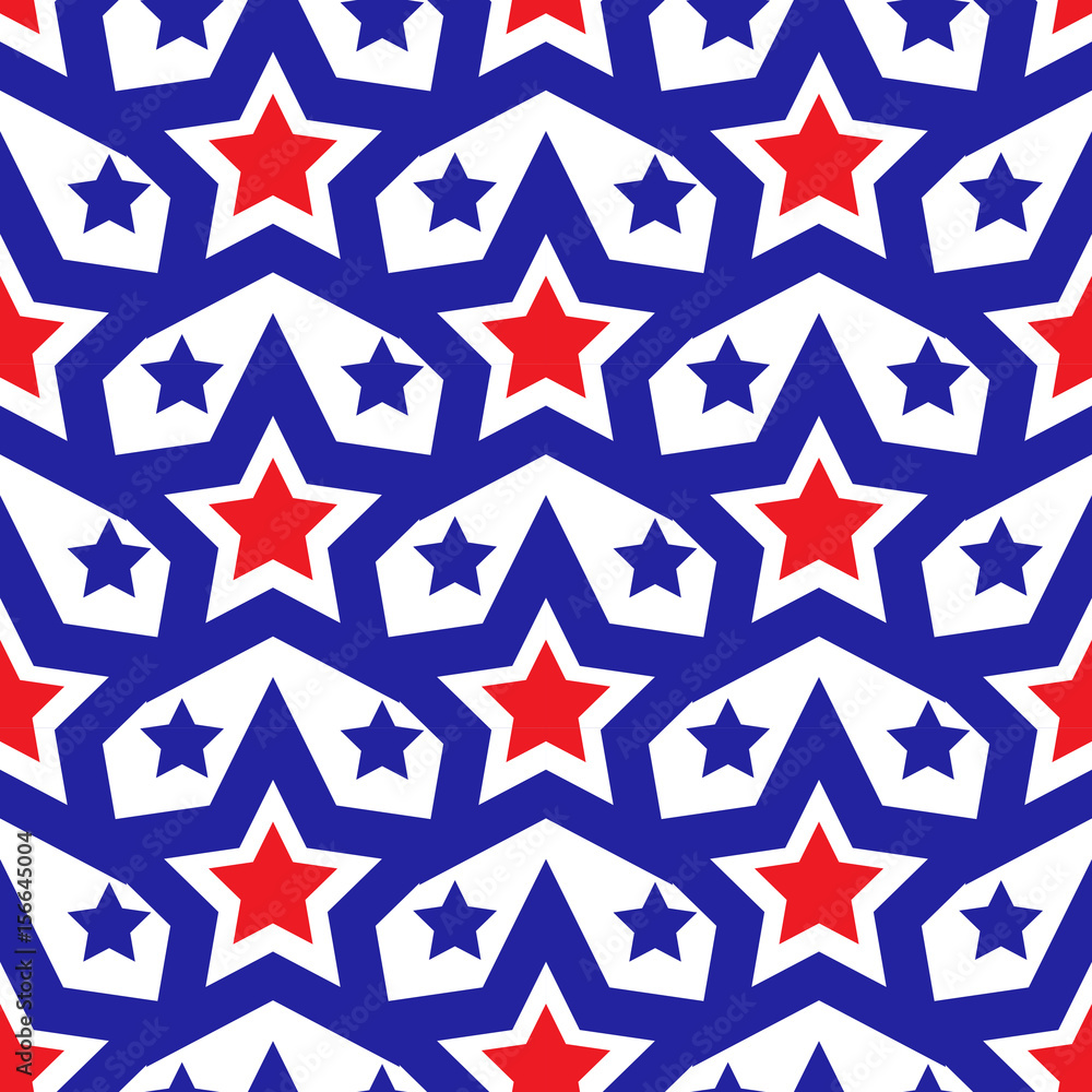 American USA flag seamless patterns. Independence Day, July 4 concept, repeating texture, endless background. Vector illustration American USA flag seamless patterns. Independence Day, July 4 concept, repeating texture, endless background. Vector illustration