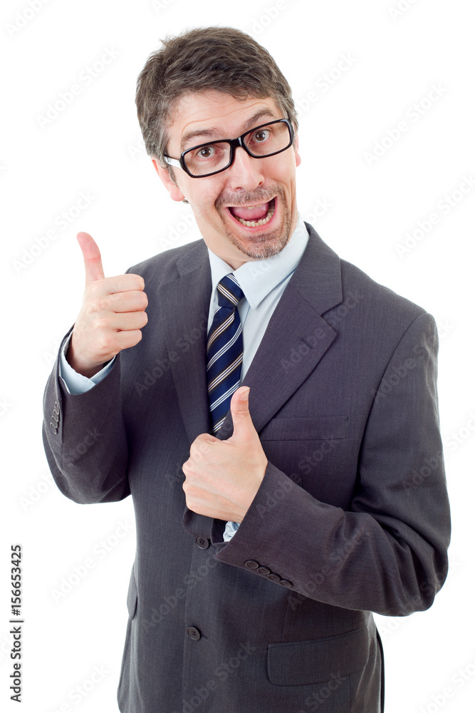 businessman thumb up businessman thumb up