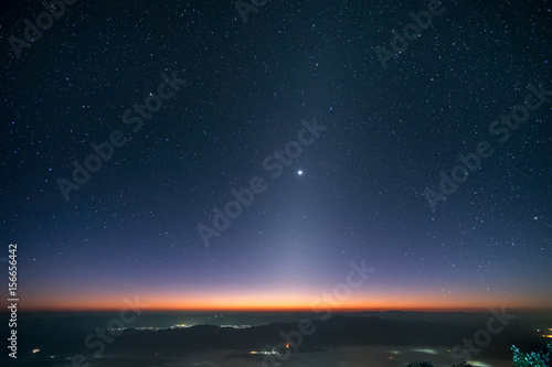 Zodiacal Light at early morning