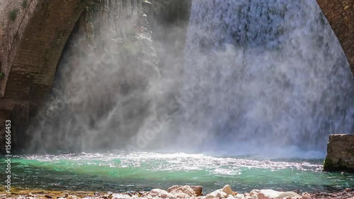 Waterfall Of Paleokaria, Trikala, Greece photo