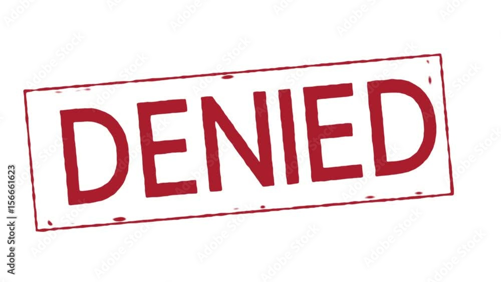 Denied stamp red animation keyable Denied stamp red animation keyable