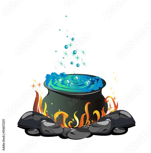 Halloween potion cauldron 