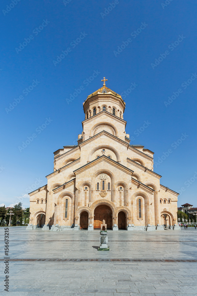 Obraz premium The Holy Trinity Cathedral of Tbilisi (commonly known as Sameba), Georgia country.
