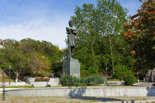 Monument to the poet Nikolai Baratashvili. Tbilisi, Georgia country. photo