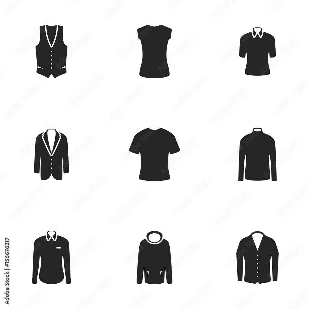 Fototapeta premium Men's clothing. White background