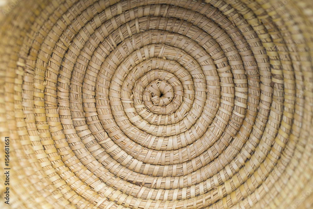 Fototapeta premium Wnętrze wiklinowego kosza