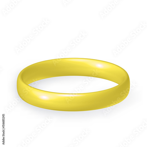 Single gold wedding ring