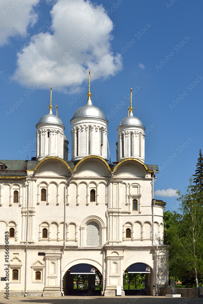 Church of Twelve Apostles is minor cathedral of Moscow Kremlin, commissioned by Patriarch Nikon as part of his stately residence in 1653. Russia