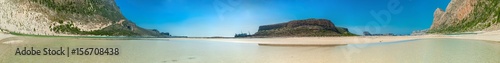 Greece, Crete Balos beach Panorama from the bottom