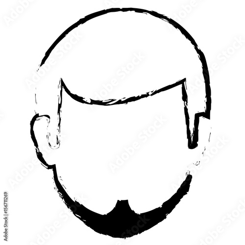 young man avatar character vector illustration design