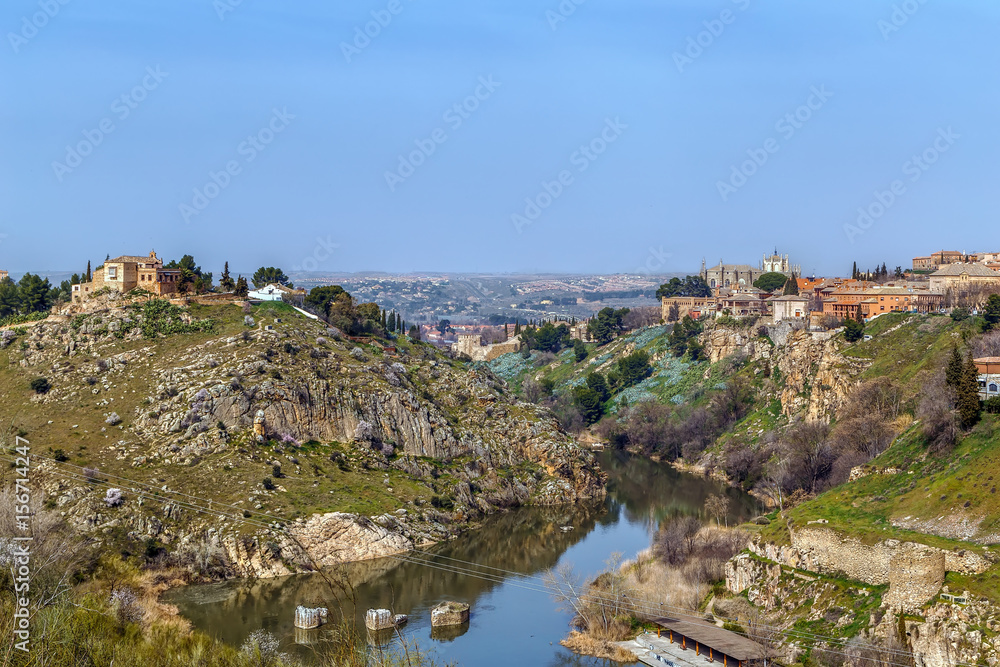 Tagus river in Toledo, Spain