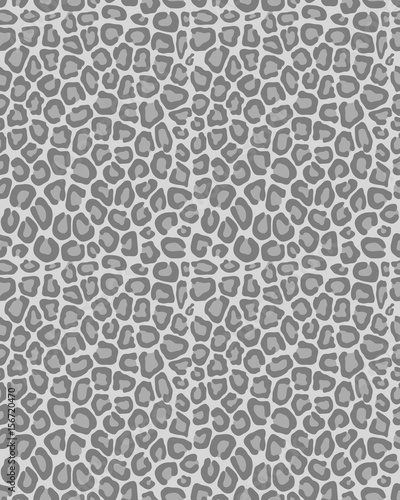 Seamless pattern of skin of leopard, vector illustration