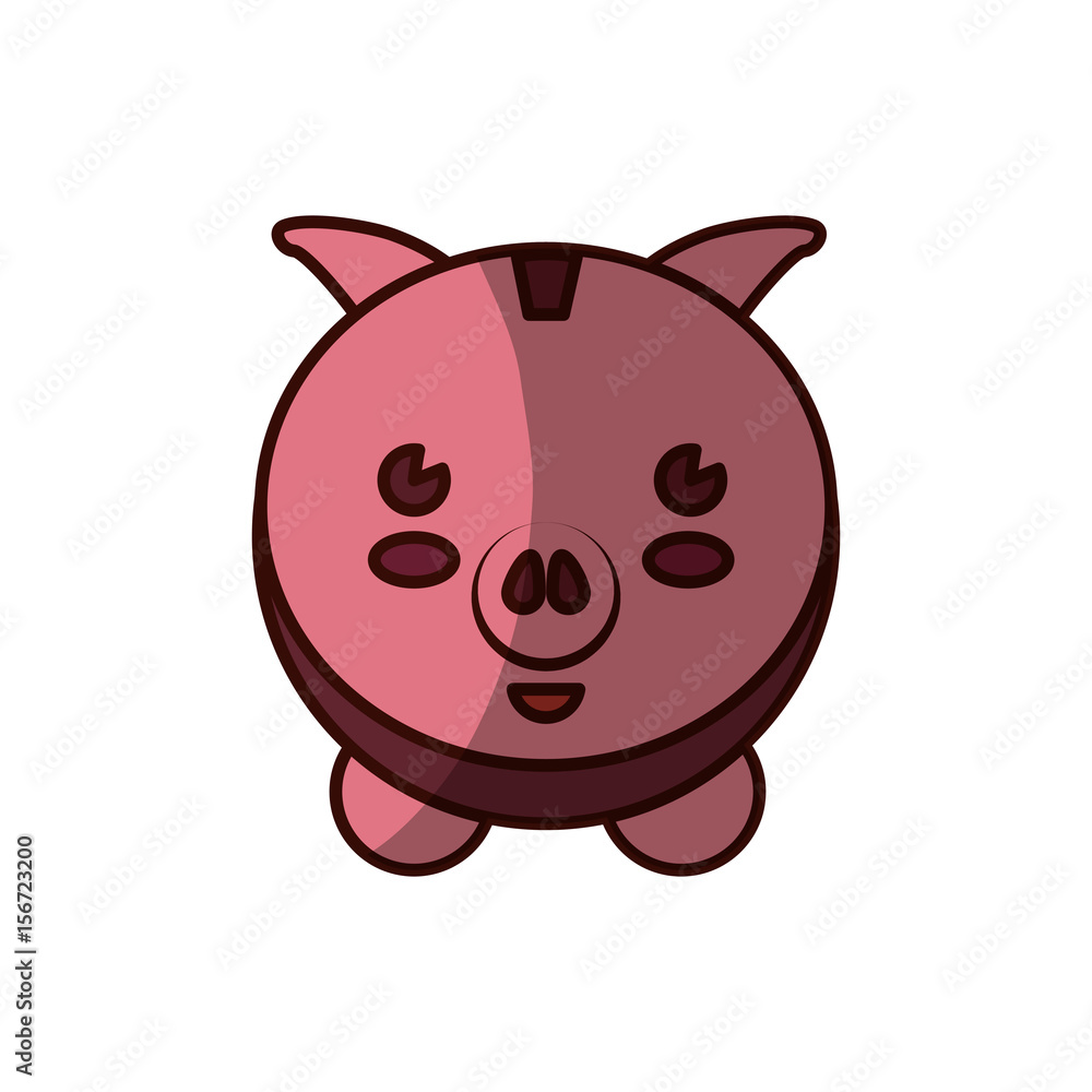 Fototapeta premium save money inside pig in the home, vector illustration