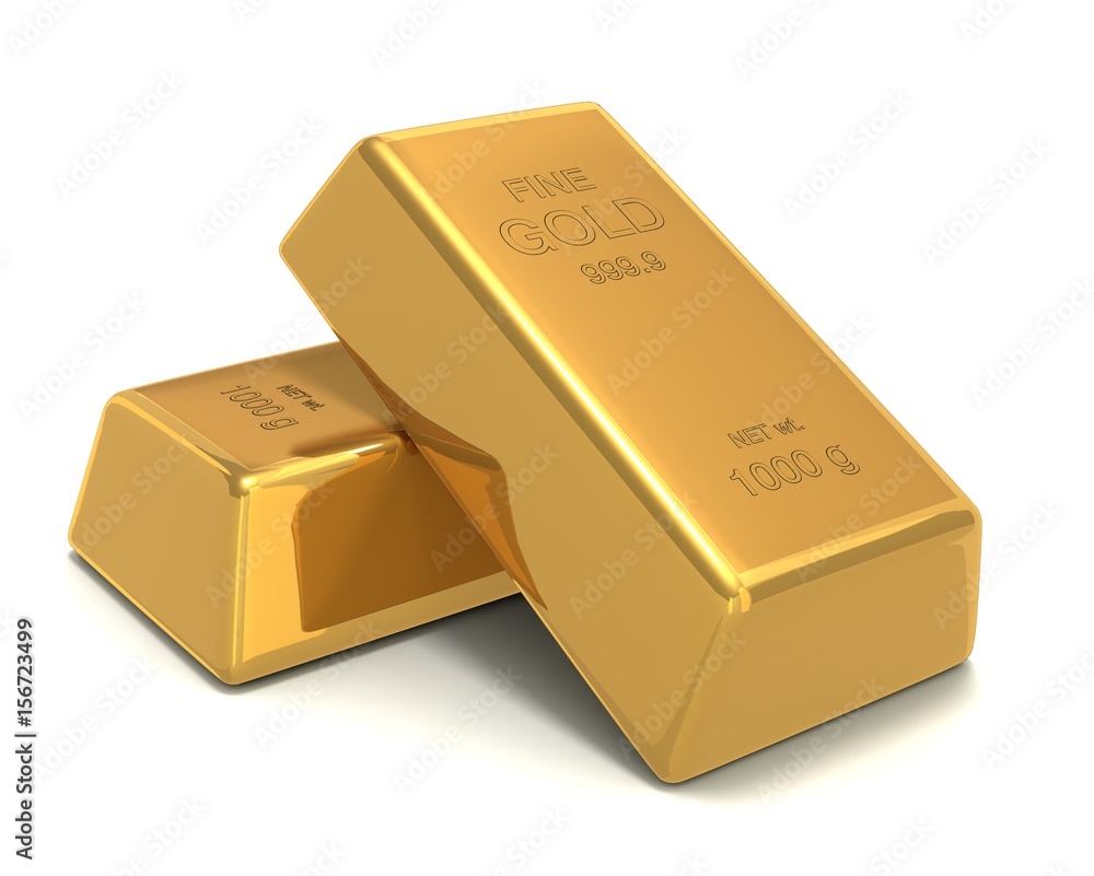 gold bars 3d illustration gold bars 3d illustration