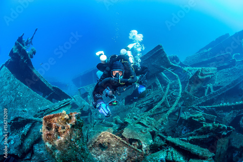 Diving wreck TETI Island VIS Croatia