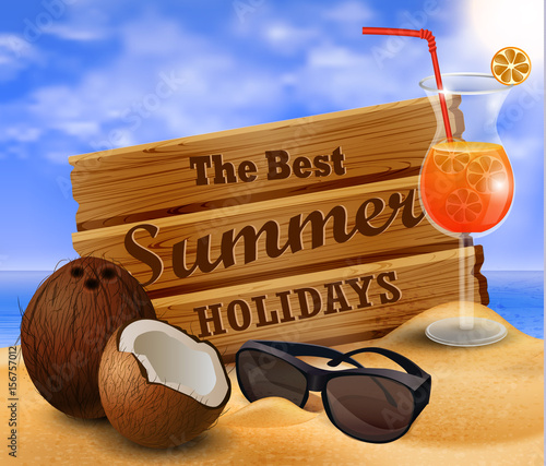 tropical vector background