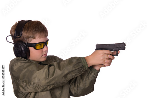 Boy and gun safety
