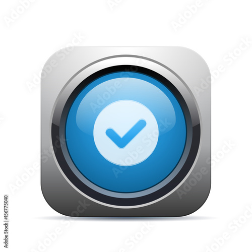 Square Push-Button - Vector