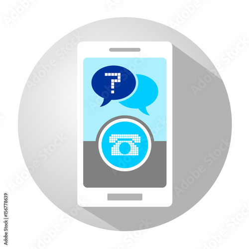 creative mobile chat illustration